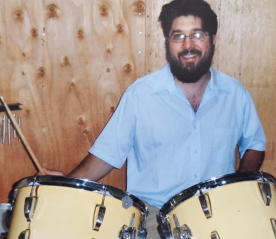 David in the Studio